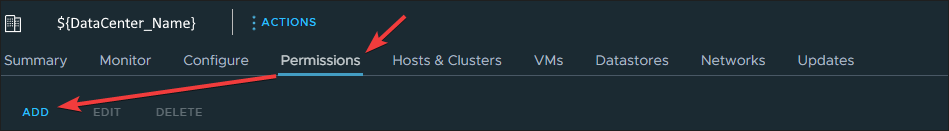 DataCenter Permission