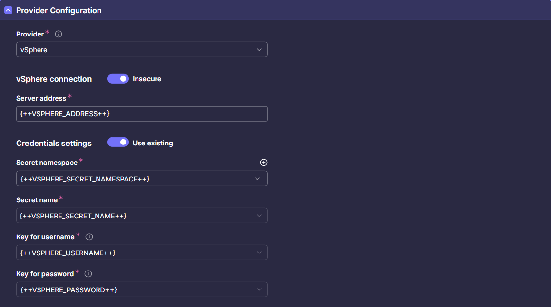 Provider Configuration